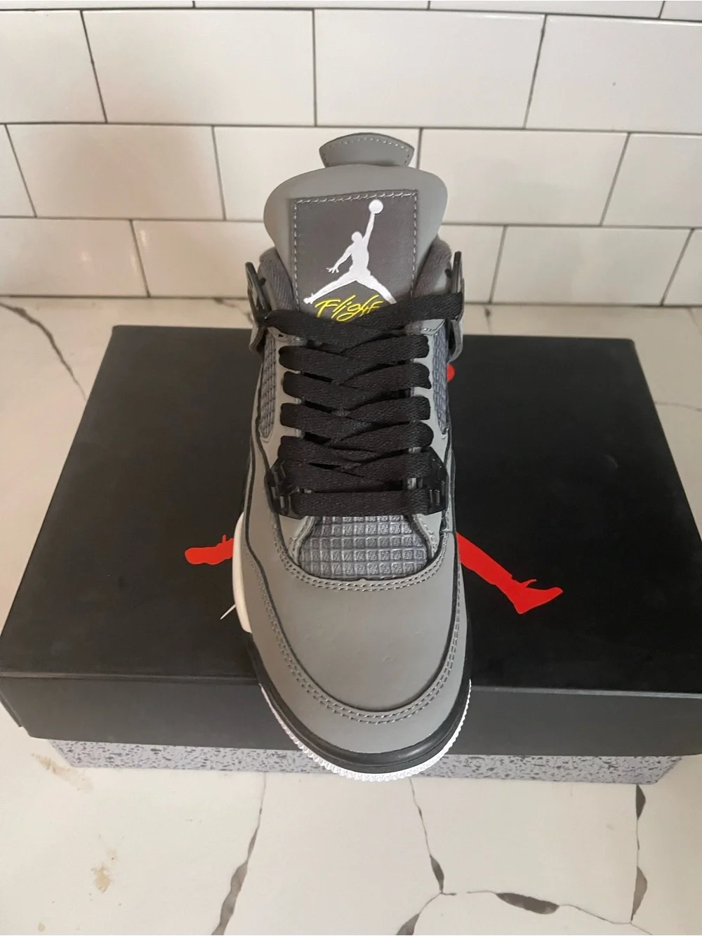 Men’s Retro 4 Cool Grey Size 5.5.
